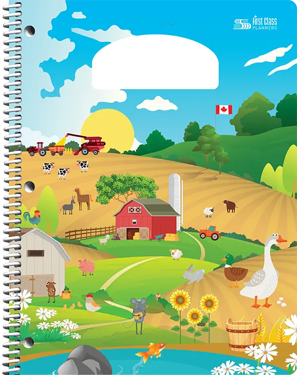 PiQ Potential Standard school agenda cover choices - Farm