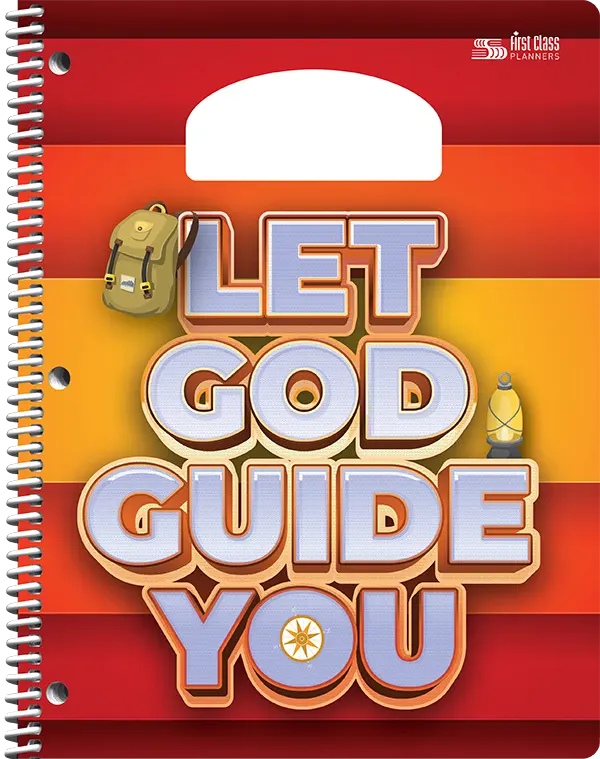 PiQ Potential Standard school agenda cover choices - Let God Guide You